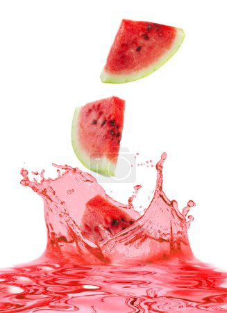 Watermelon and juice