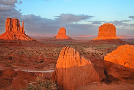 Sunset in Monument Valley National Park,