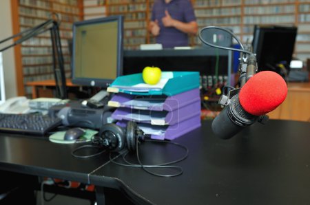 Radio station interior