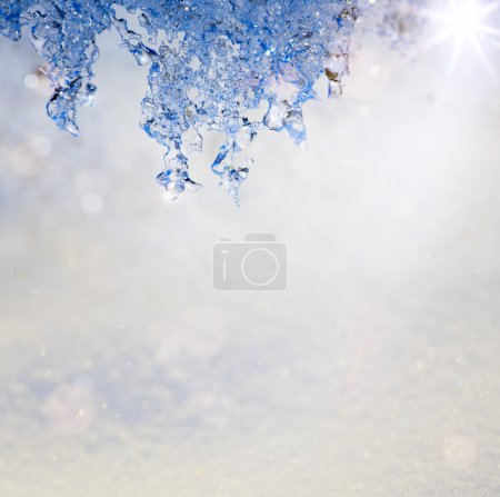 Art Spring Texture background in the form of melting snow with a