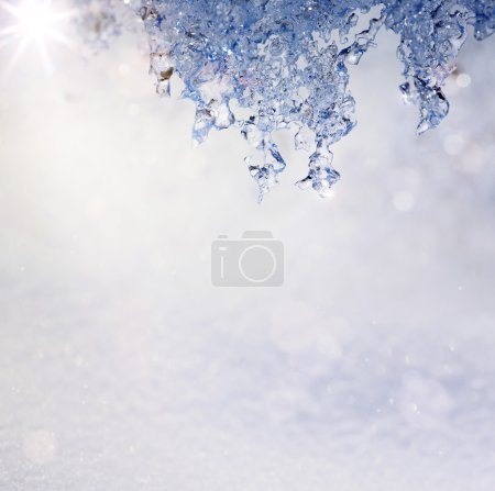 Art Spring Texture background in the form of melting snow with a