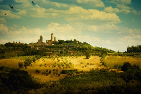 Italian Tuscany San Gimignano  Landscape