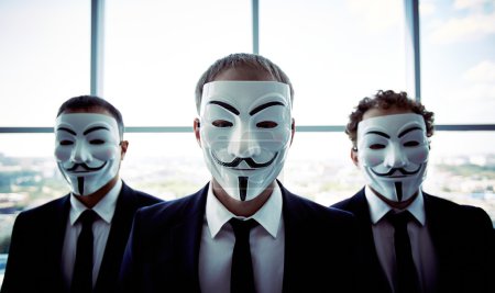 Anonymous businessmen