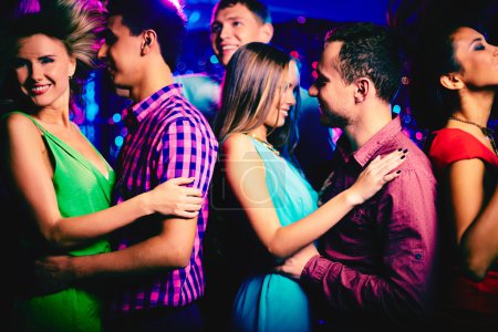 Young couple at disco