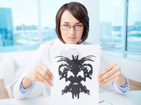 Doctor with inkblot