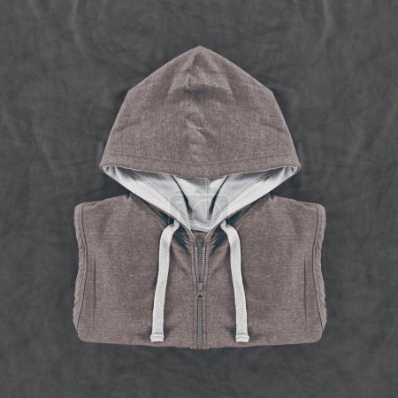 Neatly folded men's hoodies