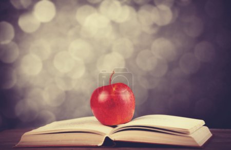 Apple and the book.