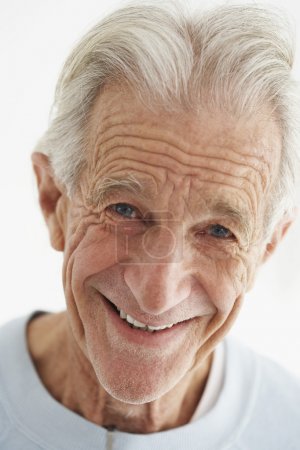 Closeup Of Old Man Smiling