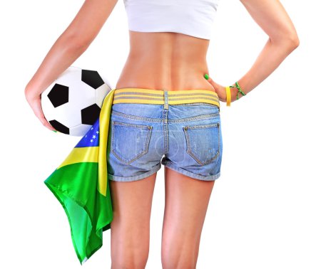Brazilian football team supporter