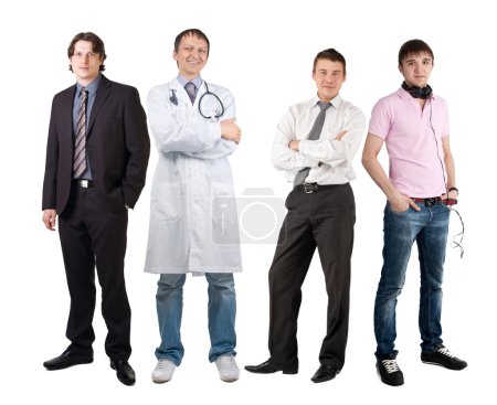 Four men of different professions