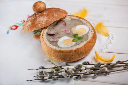 Traditional easter soup