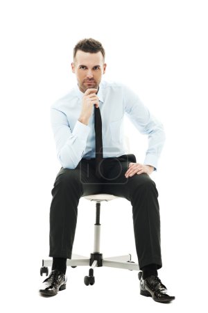Businessman sitting on chair