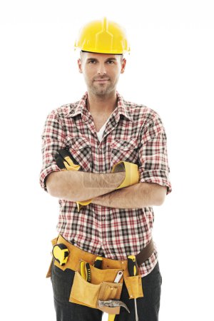 Handsome construction worker