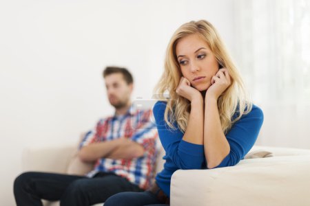 Young couple have problems in relationship