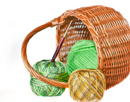Yarn in a basket