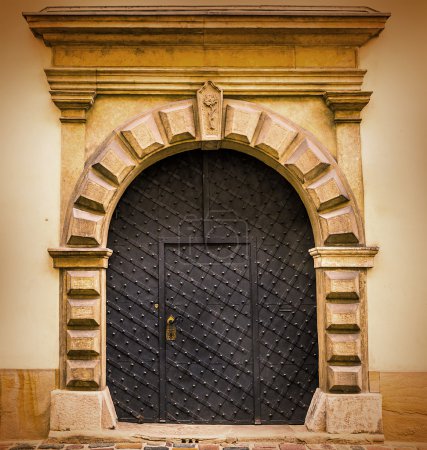 Old building door