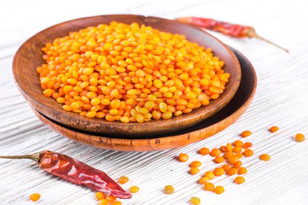 Yellow lentils with pepper