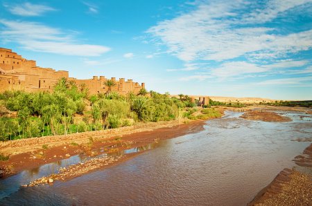 The clay city in the north of Africa, Morocco