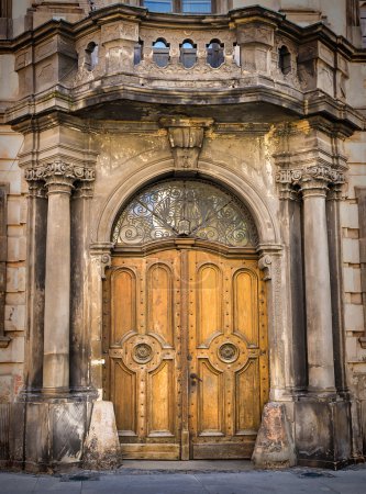 Old European-style doors