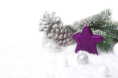 Christmas decoration purple