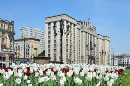 The building of the State Duma of the Russian Federation in Moscow