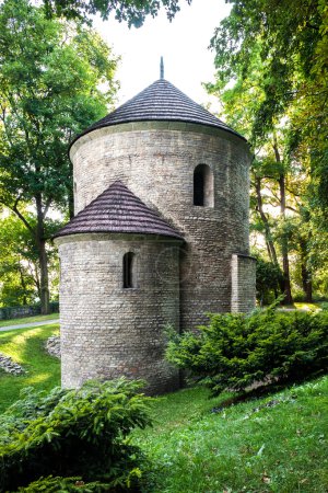 Romanesque St Nicholas Rotunda on Castle Hill in Cieszyn, Poland One of the oldest romanesque monuments in Polish This Rotunda is shown on 20 polish zloty banknote reverse