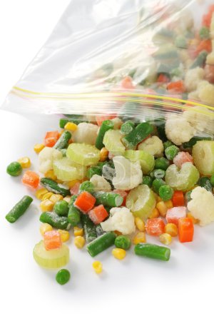 Homemade frozen vegetables