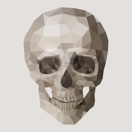 Polygonal vector skull.