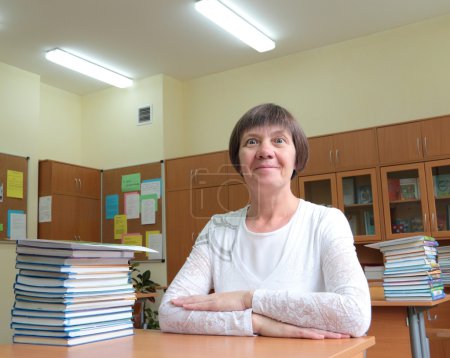 woman teacher in the classroom