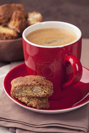 Cantuccini and a cup of coffee