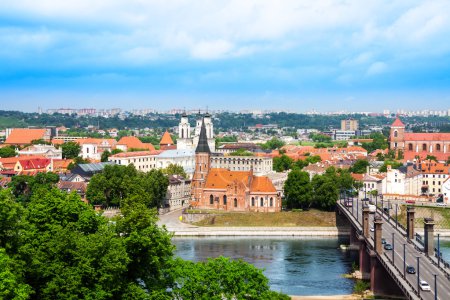Kaunas town panorama