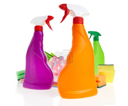 Cleaning product plastic container