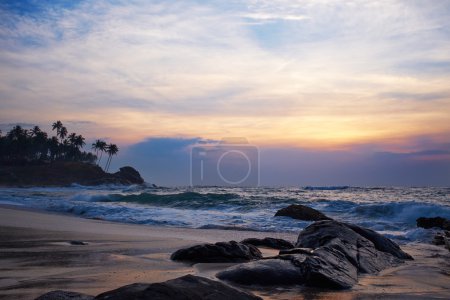 Sunrise on Sri Lanka beach