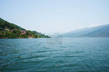 The lake Fewa, Pokhara, Nepal