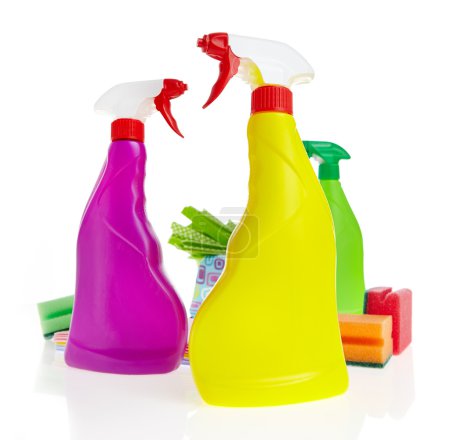 Cleaning product plastic container