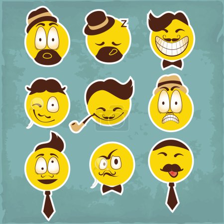 Funny characters. Vector set