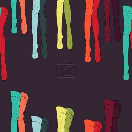 Vector background with tights.