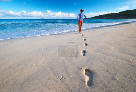 Woman at  beach
