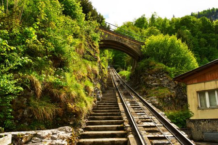 Funicular rail