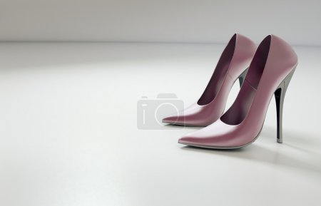 Photo presenting female pinky shoes