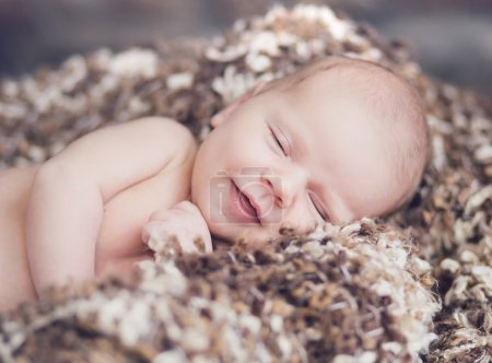 Portrait of cute smiling baby