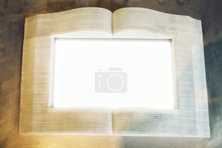 Picture presenting Oopen Book blank