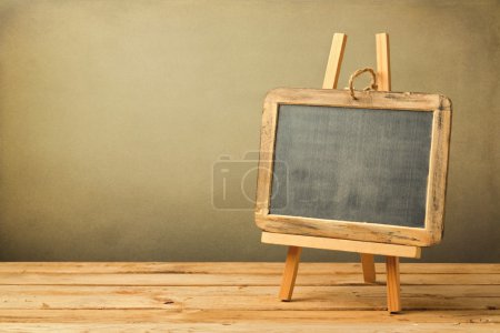 Chalkboard on wooden easel