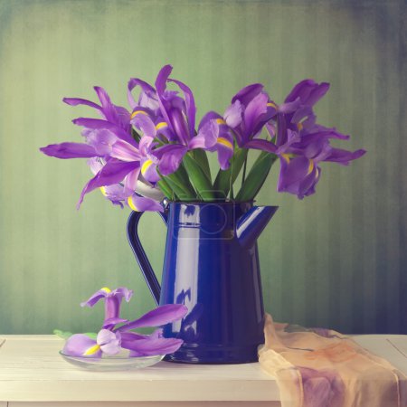 Iris flower bouquet