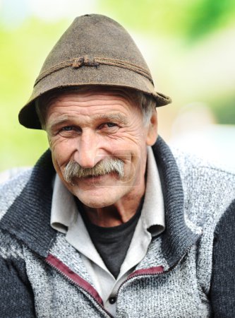 Photo of Aged Man With Hat, Outside