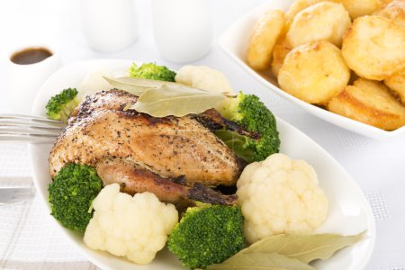 Roast Dinner - Roast Partridge & Vegetables