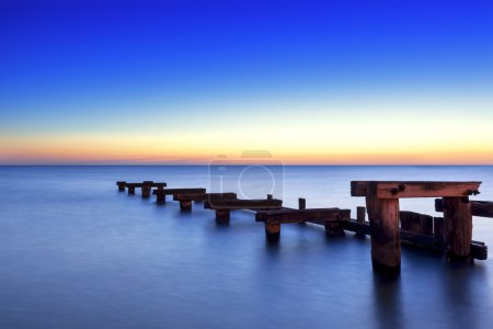 Old Wooden Jetty at Sunset