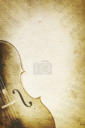 Grunge Music Background with Cello