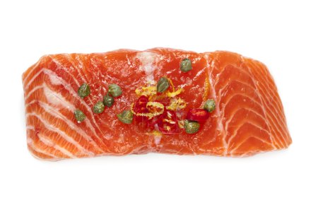Raw Salmon isolated