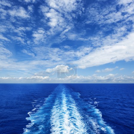 Ocean Wake from Cruise Ship